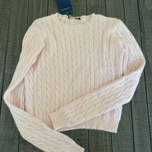 NWT Brandy Melville Pink Cable Knit Sweater